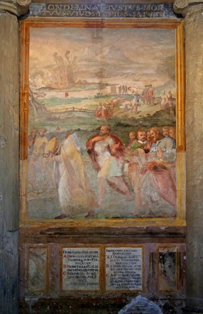 St. Denis and St. Domitilla by Cristoforo and Tempesta, Antonio Roncalli